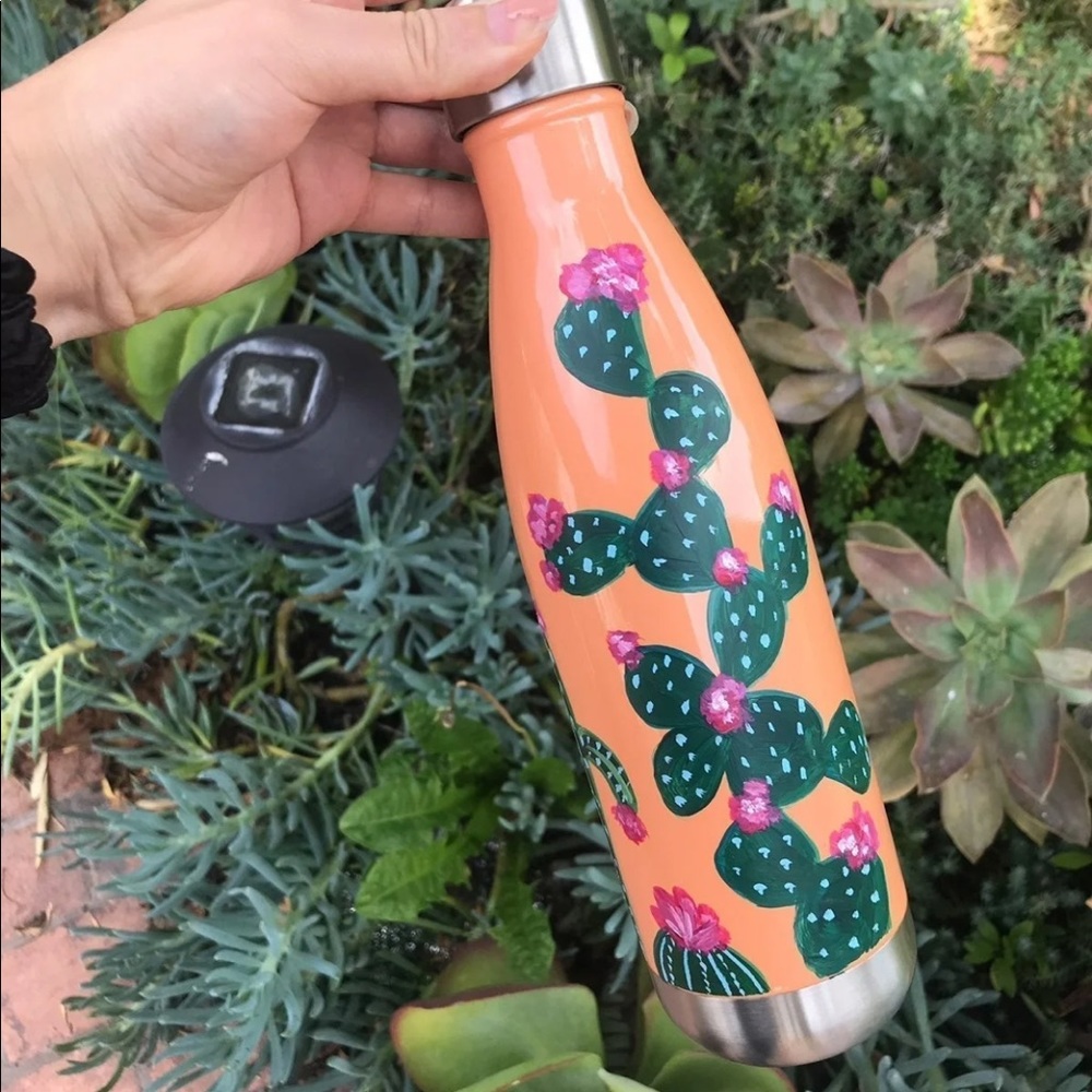 Painted Cactus Water Bottle VSCO GIRL